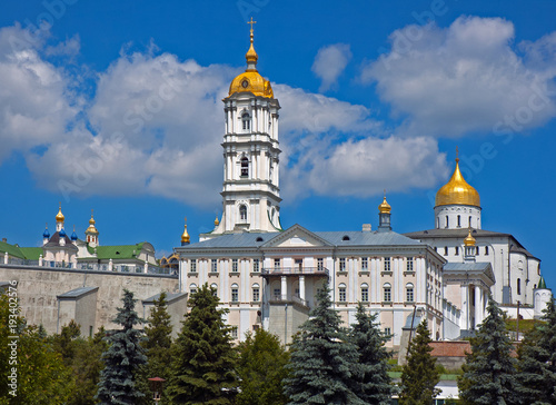 View to the old monastery on sunny day photo