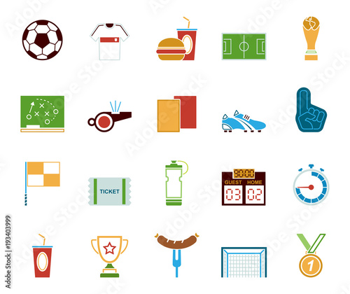 Fußball - Iconset (in Farbe)