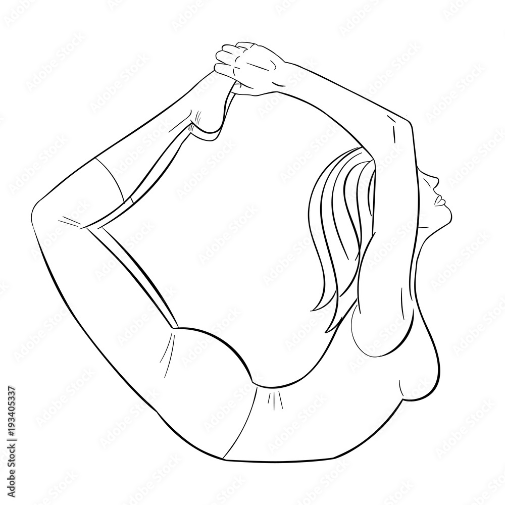 Vector Freehand Drawing - the Most Important Yoga Asanas. Black Stock  Illustration - Illustration of collection, element: 167781543