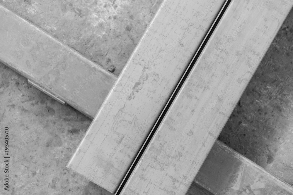 industrial metal profile, top view industrial metal profile, top view