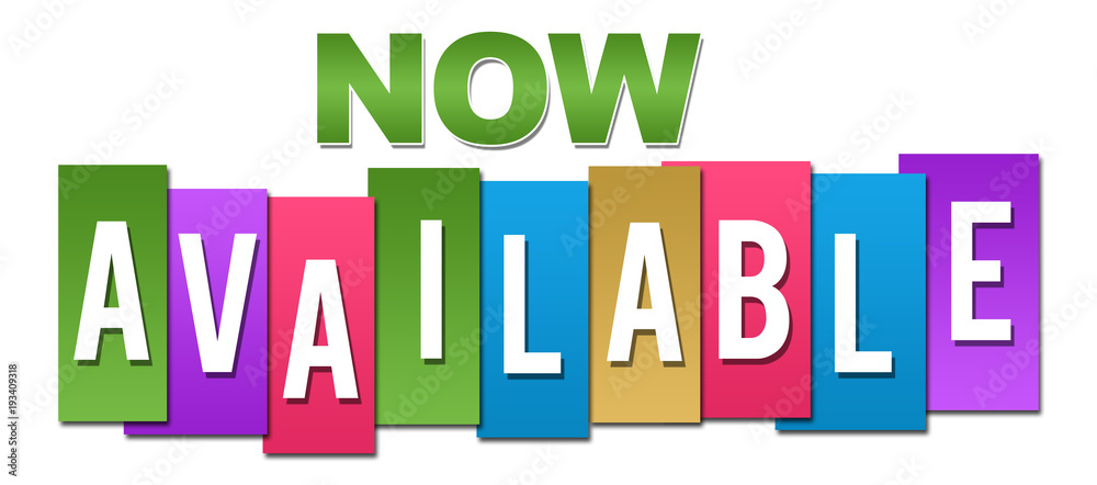 Now Available Professional Colorful Now Available Professional Colorful