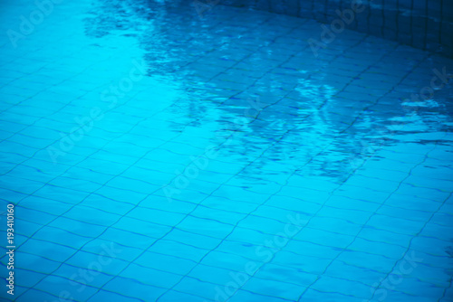 Outdoor swimming pool water surface