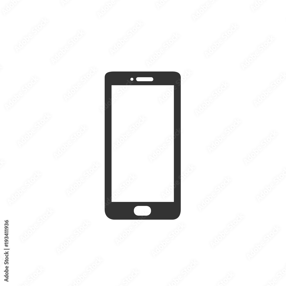 Tablet icon. Flat vector illustration in black on white background. Tablet icon. Flat vector illustration in black on white background.