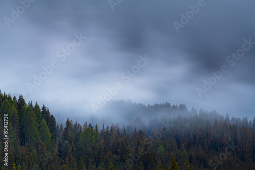 Typical beautiful landscape somewhere in Dolomites