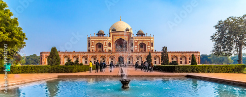 The first garden-tomb on the Indian subcontinent, this is the final resting place of the Mughal Emperor Humayun. The Tomb is an excellent example of Persian architecture. Located in the Delhi, India. photo
