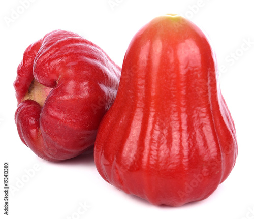 Rose apple isolated on the white background.