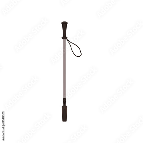 Horse whip, training animals equipment vector Illustration
