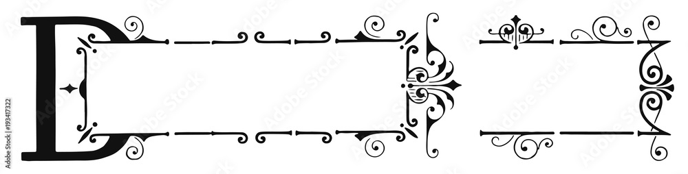 Hidden Letter D Ornament Decoration #isolated #vector Hidden Letter D Ornament Decoration #isolated #vector