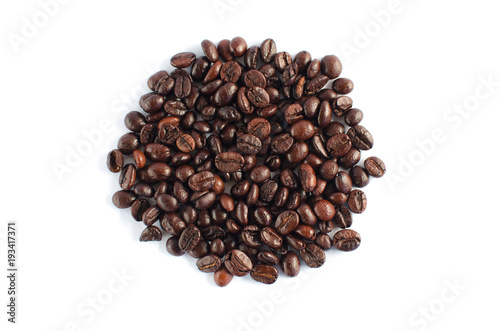 coffee beans isolate on white background