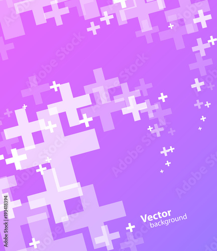 Abstract background created with plus sign.