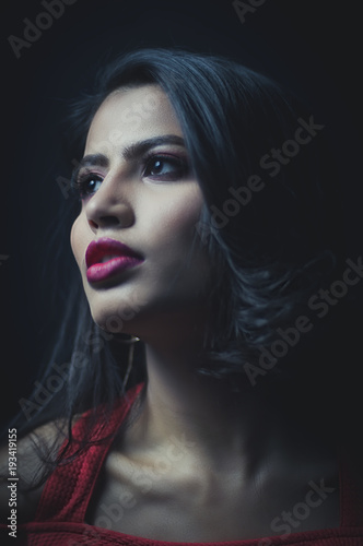 A Girl in Red Lips