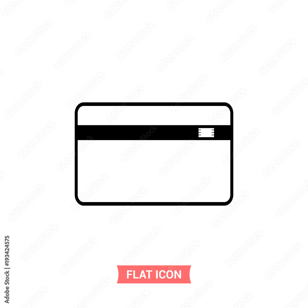 Credit card vector icon Credit card vector icon