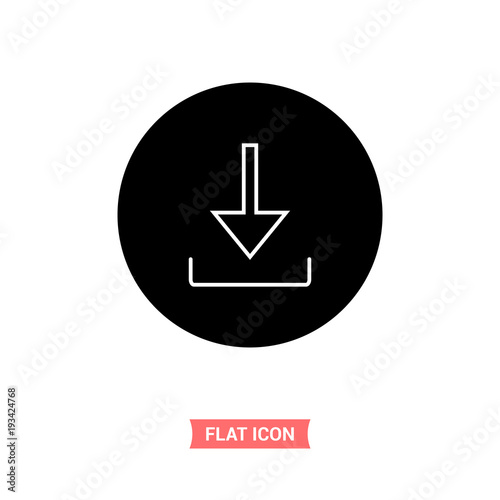 Install vector icon , download symbol icon, flat design.
