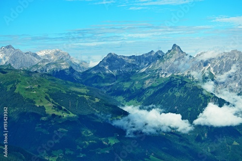 Austrian Alps-view on the peak Zimba (2644 m)
