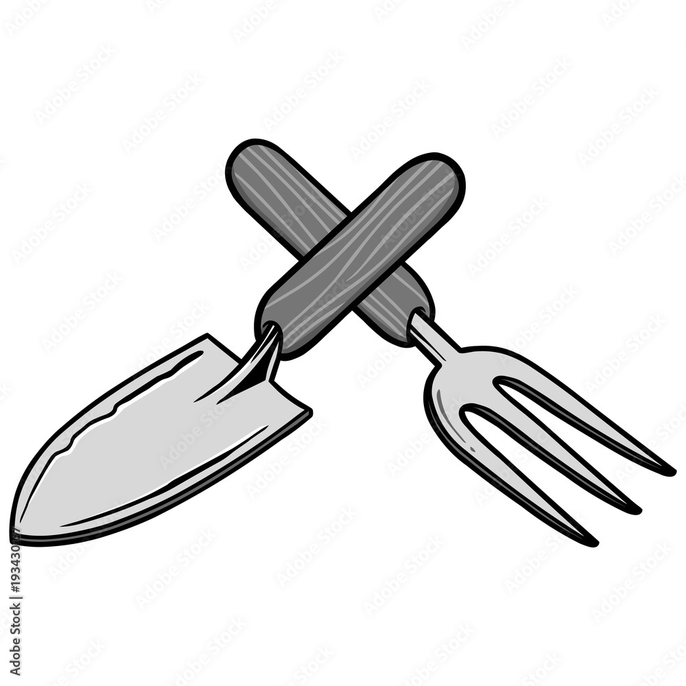 Garden Tools Illustration - A vector cartoon illustration of a few Garden Tools. Garden Tools Illustration - A vector cartoon illustration of a few Garden Tools.