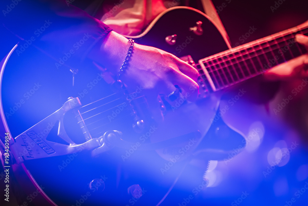 Obraz premium Guitar of guitarist from band Lola Marsh
