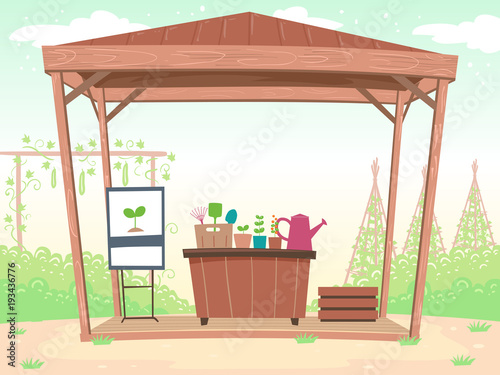 Gardening Workshop Illustration