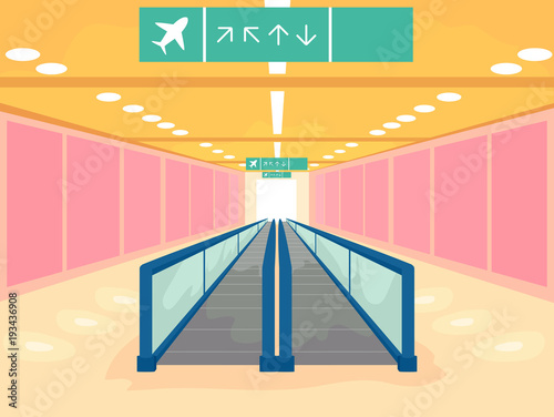 Airport Walkalator Illustration