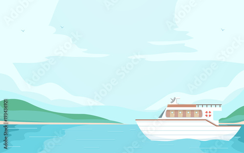 Boat Sea Illustration