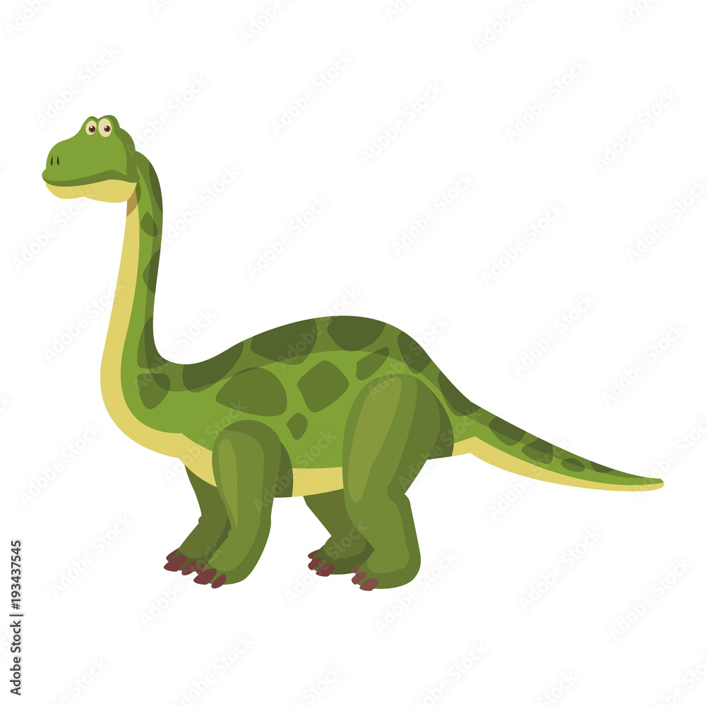 Fototapeta premium Big dinosaur cartoon icon vector illustration graphic design