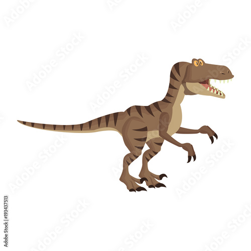 Trex dinosuar cartoon icon vector illustration graphic design