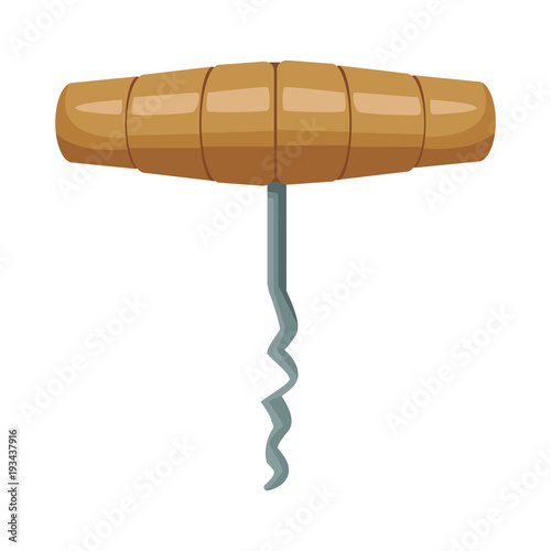Screwcork tool isolated icon vector illustration graphic design