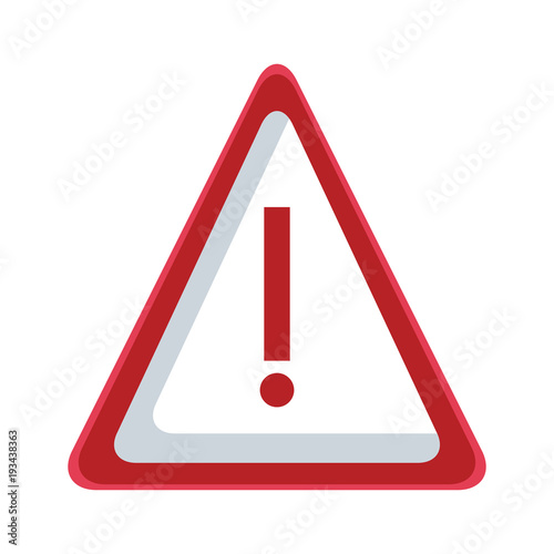 Attention sign symbol icon vector illustration graphic design