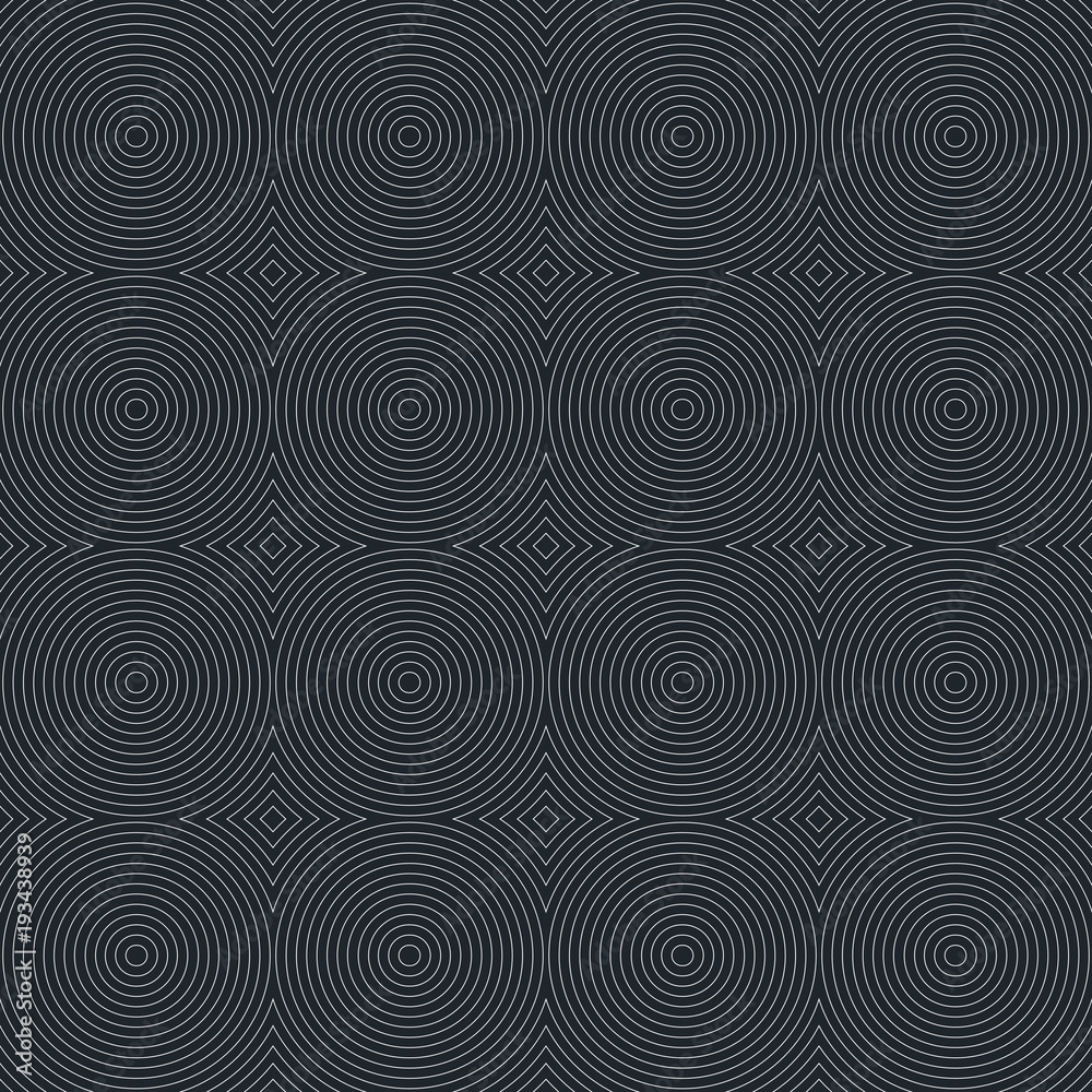 seamless Pattern black gray circles tile