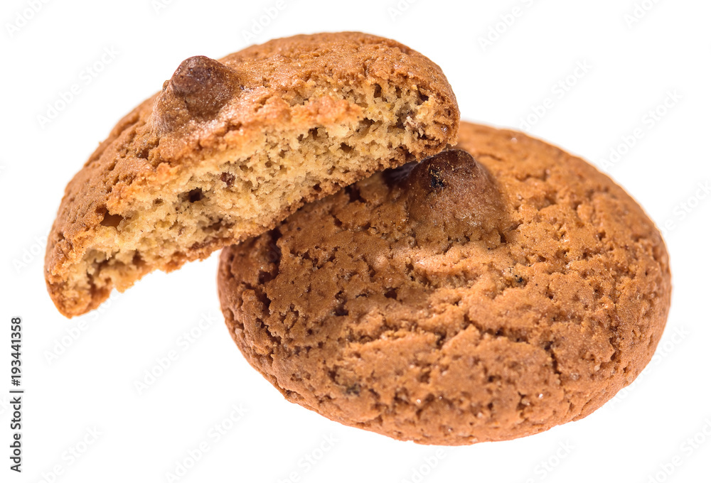 oatmeal cookies isolated on white background oatmeal cookies isolated on white background