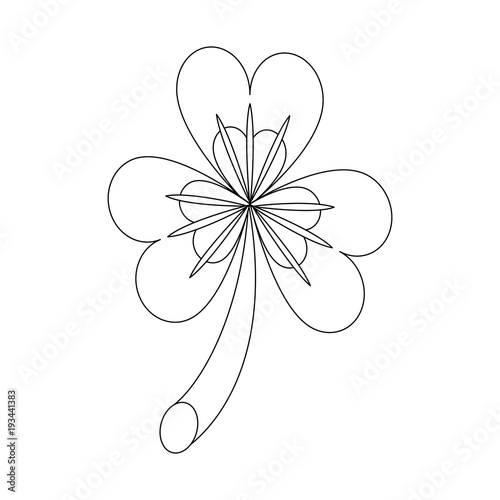 Shamrock clover symbol icon vector illustration graphic design
