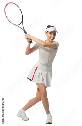 Woman tennis player (without ball version)