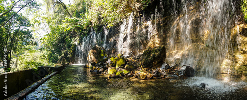 Waterfall in the El Imposible National Park in El Salvador. photo