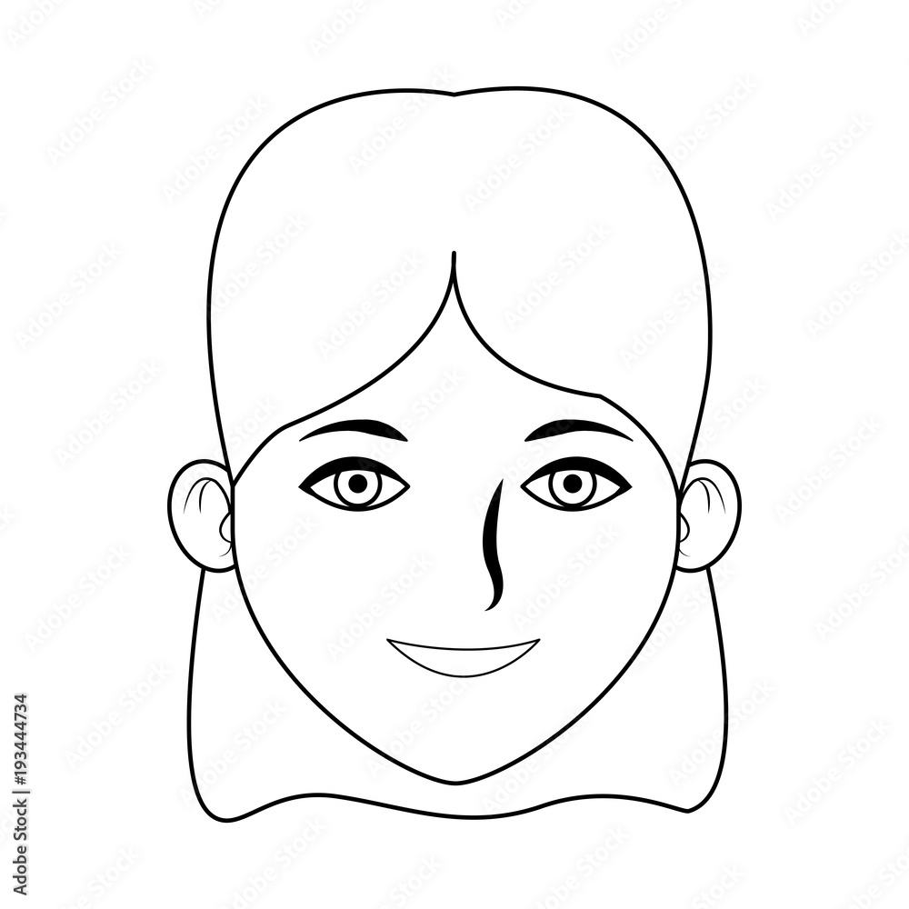Beautiful woman cartoon icon vector illustration graphic design