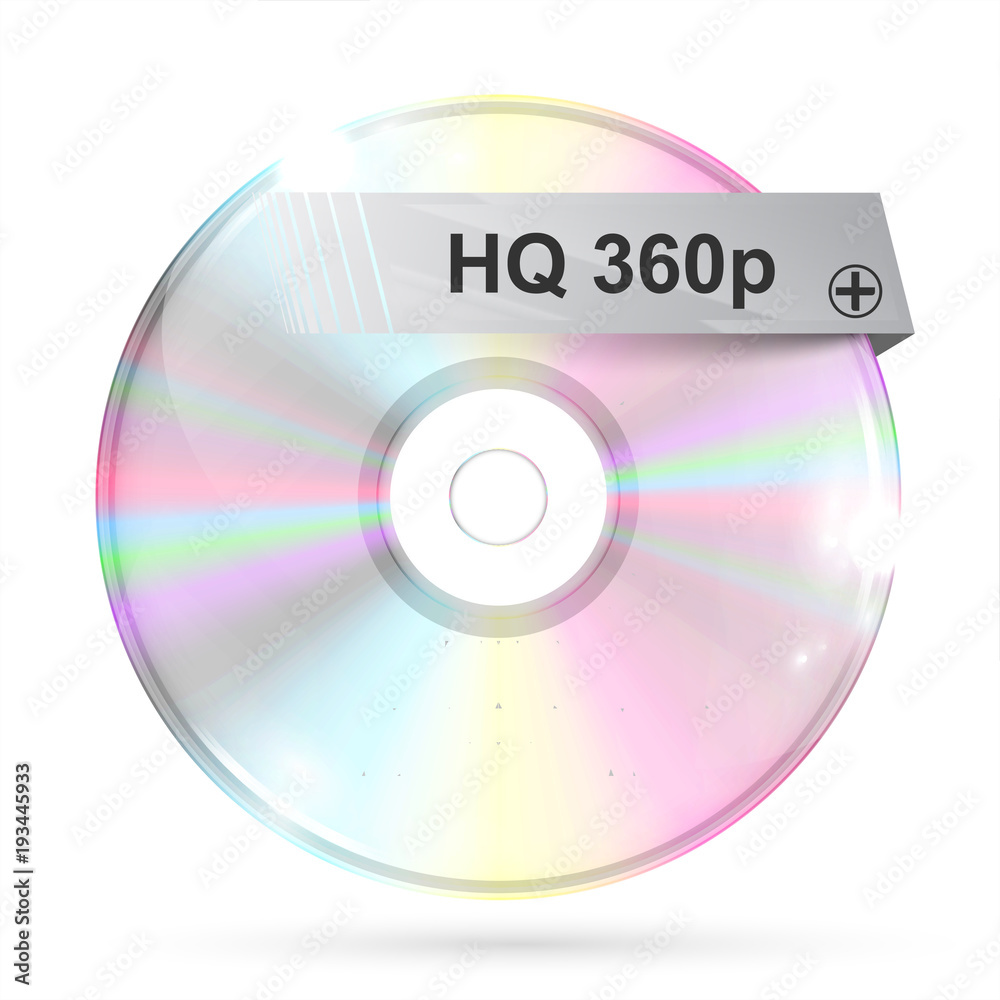 CD/DVD on white background, vector illustration CD/DVD on white background, vector illustration