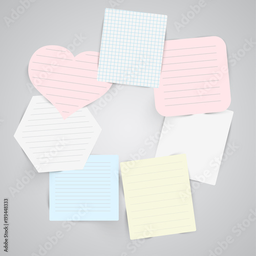 Business paper labels for advertising or for webpages, vector.