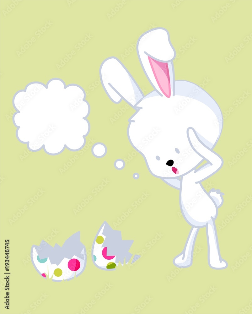Easter Rabbit Vector Illustration Cute animal Bunny Clip art Easter Rabbit Vector Illustration Cute animal Bunny Clip art