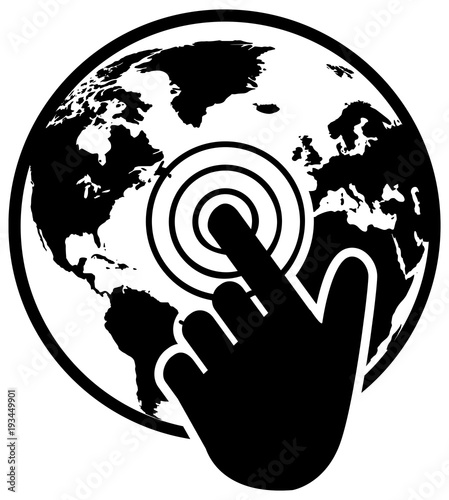 Black web vector icon