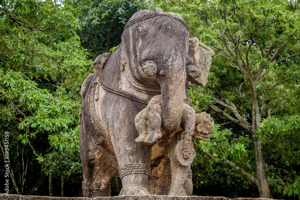 Stone carving at Konark Sun temple, Puri.