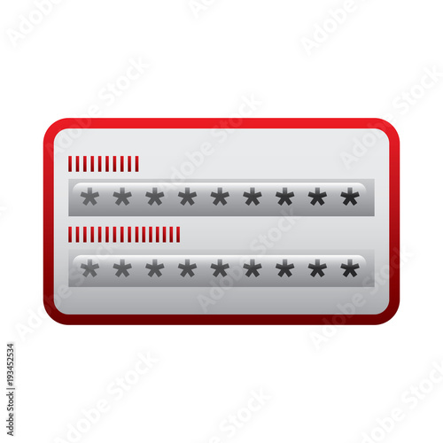 security access password login protection vector illustration