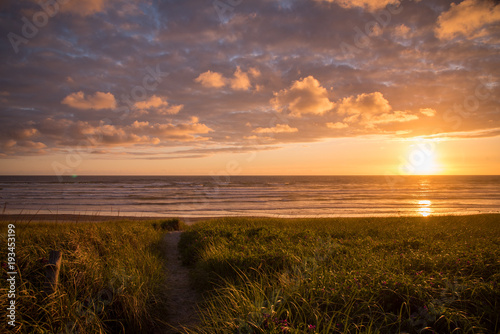 Golden hour sunset on the Oregon Coast © Nicholas Steven