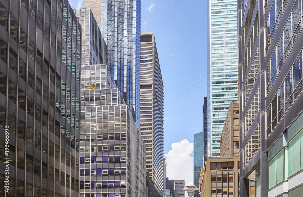Fototapeta premium Manhattan modern architecture, New York City, USA. 