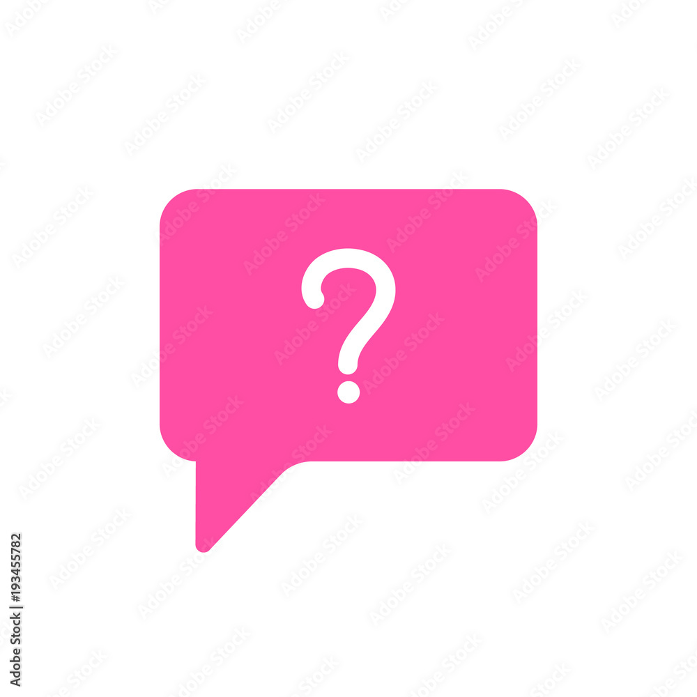 Bubble chat help message question icon Bubble chat help message question icon