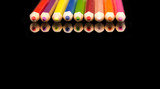 Multicolored wooden crayon 5