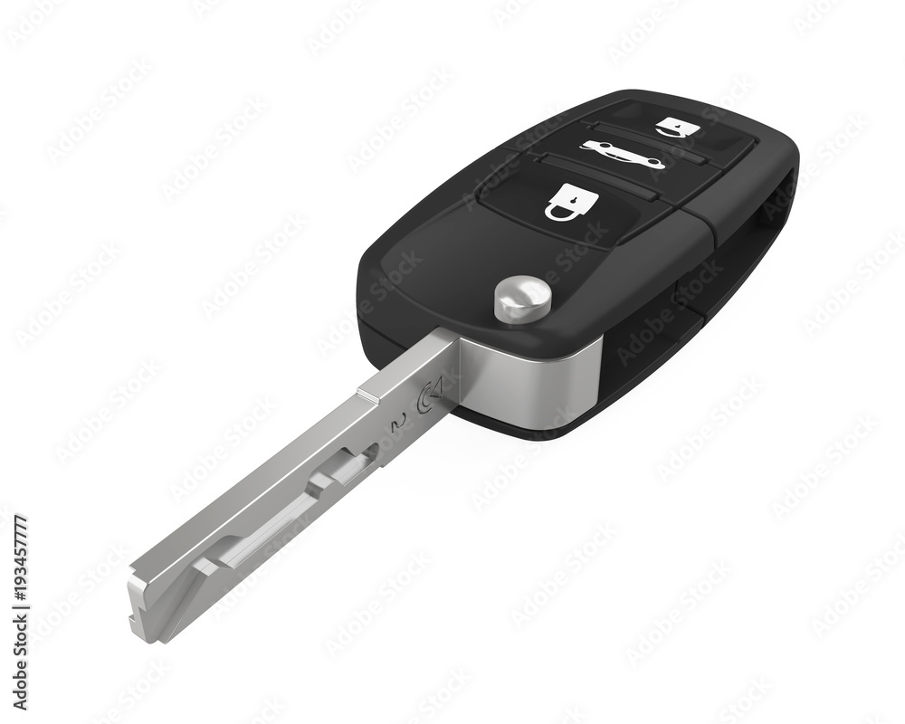 Car Key Isolated Car Key Isolated