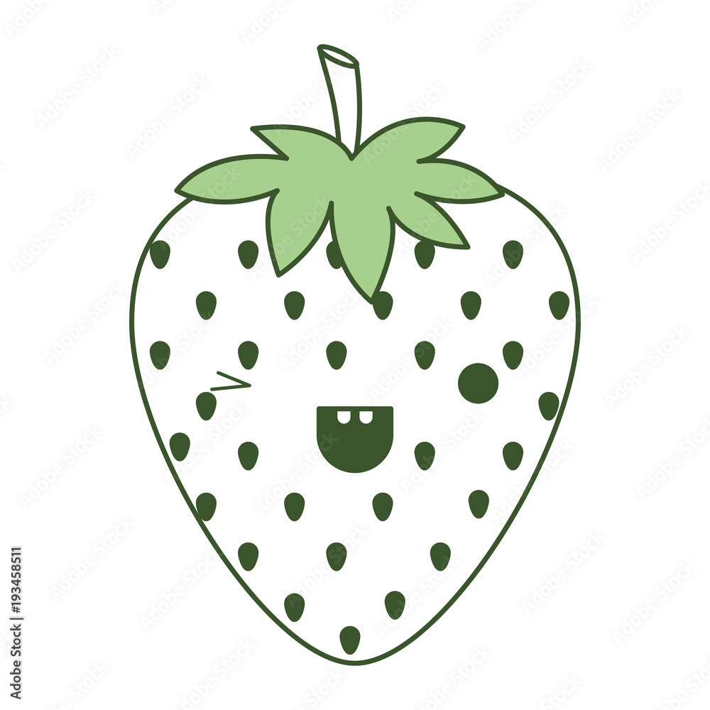strawberries fresh fruit kawaii character vector illustration design strawberries fresh fruit kawaii character vector illustration design