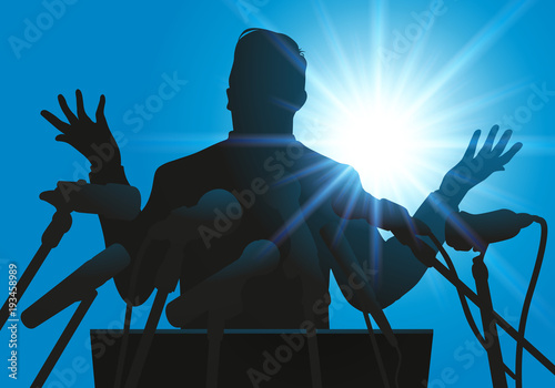 discours - micro - tribun - politicien - leadership - politique - meeting - conférence