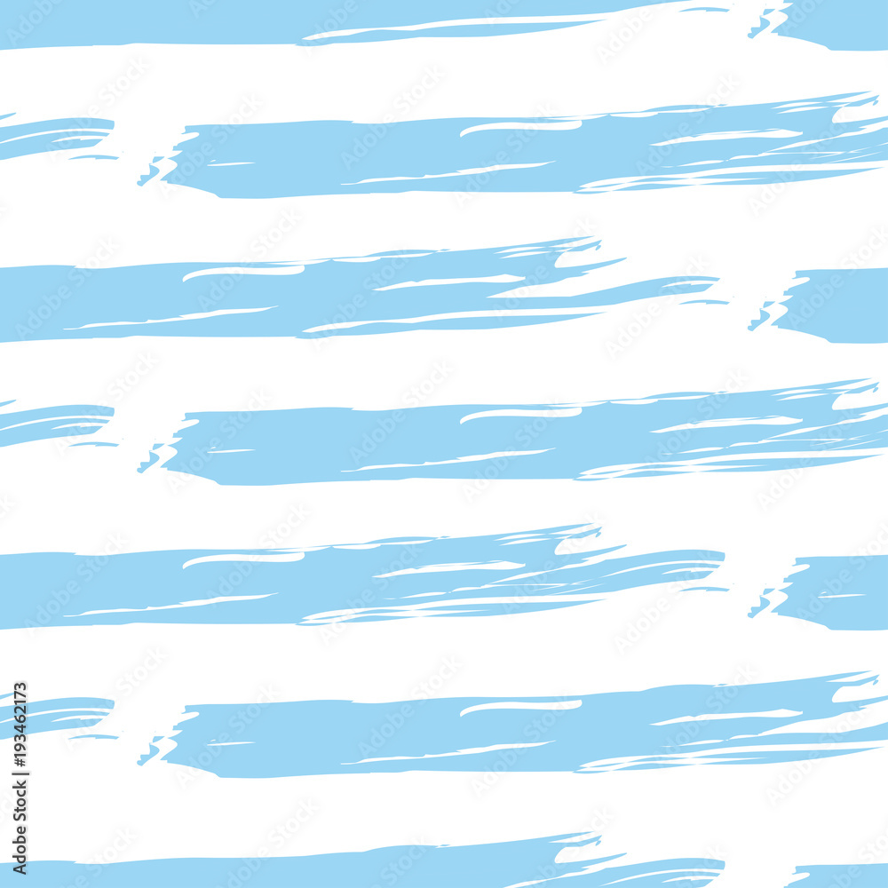 Blue Stripe Seamless Brush Paint Pattern with horizontal lines Blue Stripe Seamless Brush Paint Pattern with horizontal lines