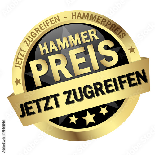 Button with Banner - Hammerpreis - jetzt zugreifen