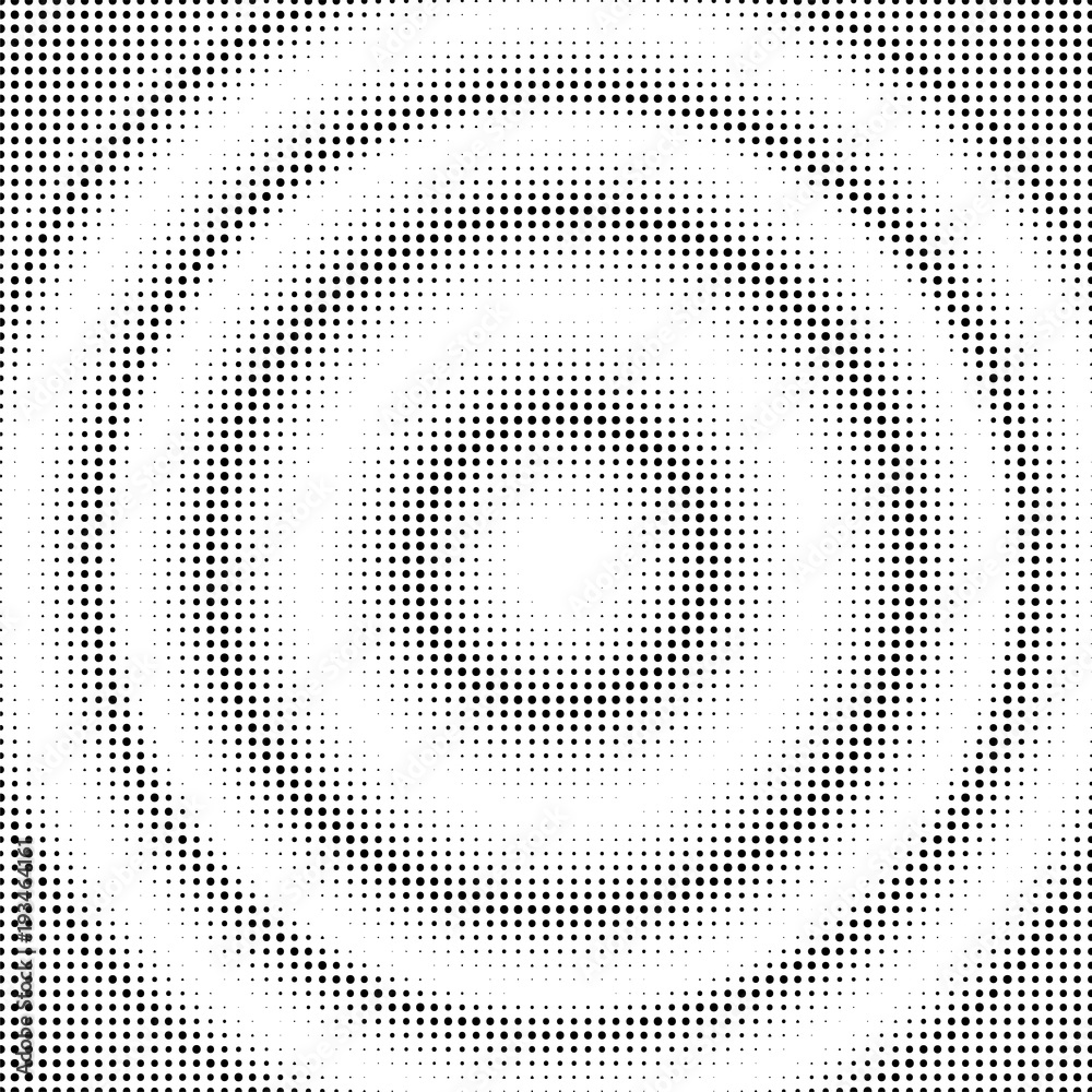Abstract halftone circles. Gradient dotted background template. Pop art illustration.