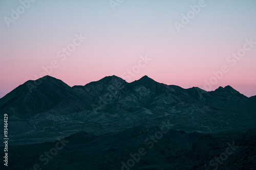 Las Vegas Mountain Landscape at Sunset photo